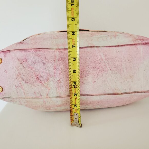 Celine leather purse hobo top handle handbag pink white orange yellow ivory nino - Picture 11 of 16